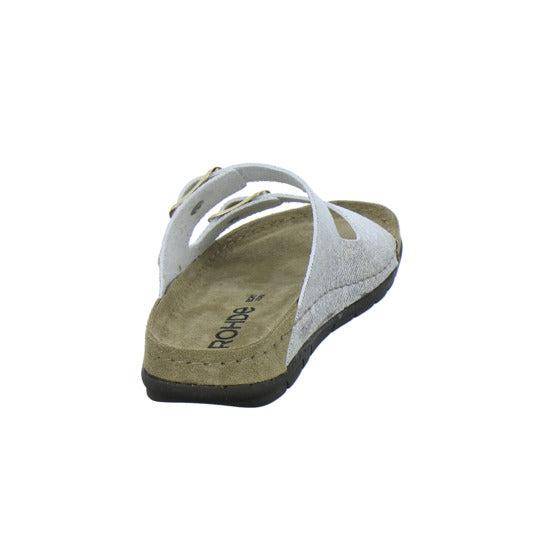 Rohde Pantoletten Damen Beige-kombi