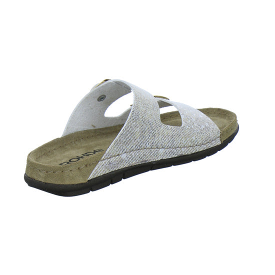 Rohde Pantoletten Damen Beige-kombi