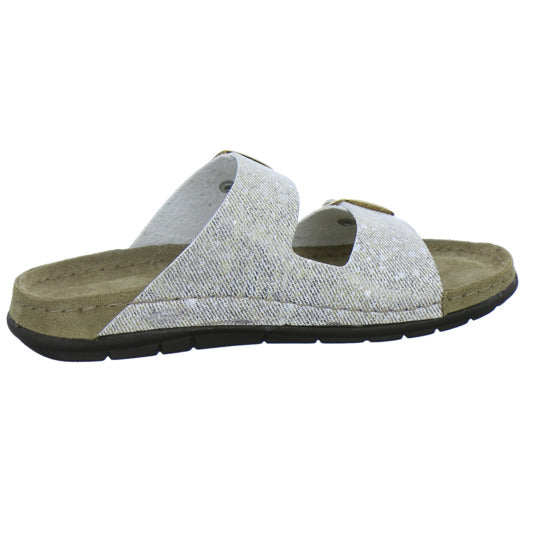 Rohde Pantoletten Damen Beige-kombi