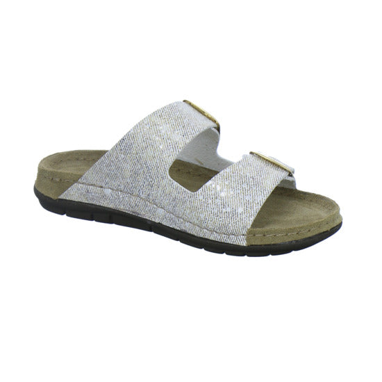 Rohde Pantoletten Damen Beige-kombi