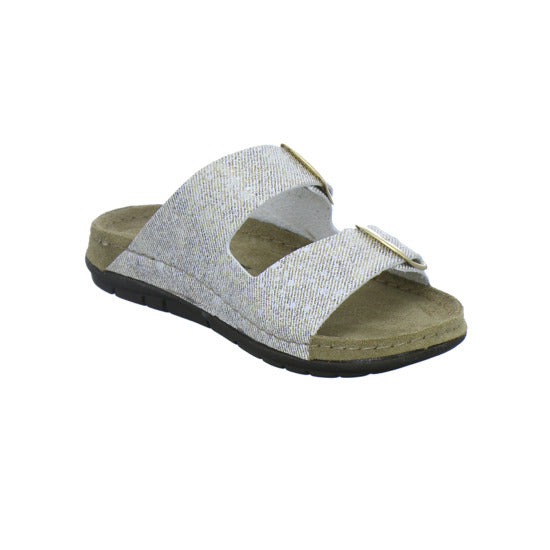 Rohde Pantoletten Damen Beige-kombi