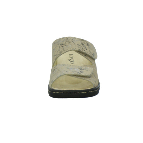 Longo Pantoletten Damen Beq-Pantl-Wörishf-30 Beige-kombi