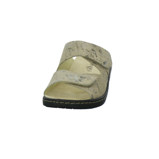 Longo Pantoletten Damen Beq-Pantl-Wörishf-30 Beige-kombi
