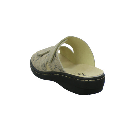 Longo Pantoletten Damen Beq-Pantl-Wörishf-30 Beige-kombi
