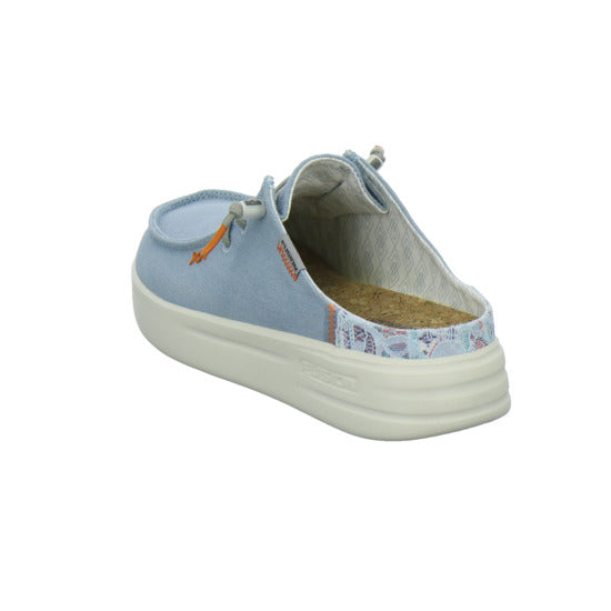 Fusion Pantoletten Hellblau