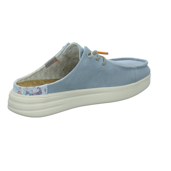 Fusion Pantoletten Hellblau