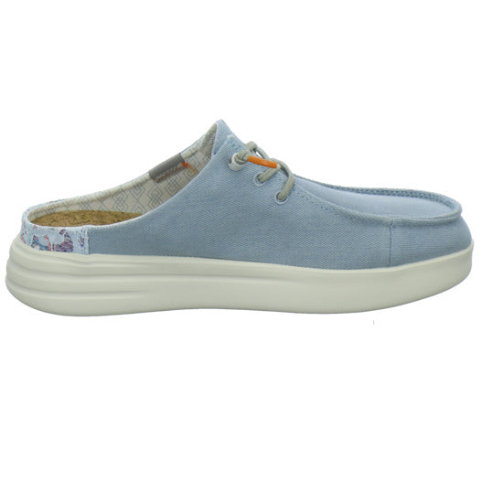 Fusion Pantoletten Hellblau