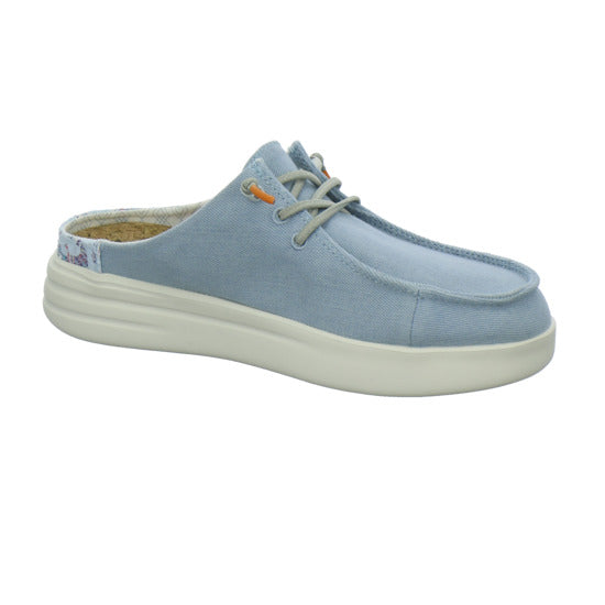 Fusion Pantoletten Hellblau