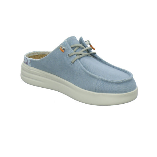 Fusion Pantoletten Hellblau
