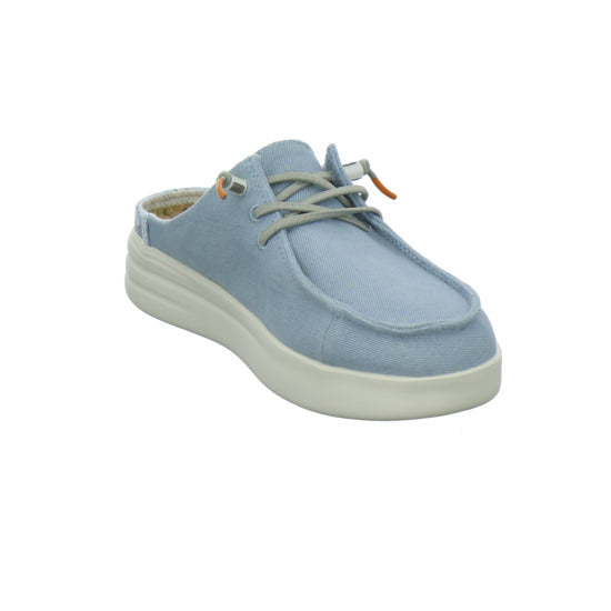 Fusion Pantoletten Hellblau