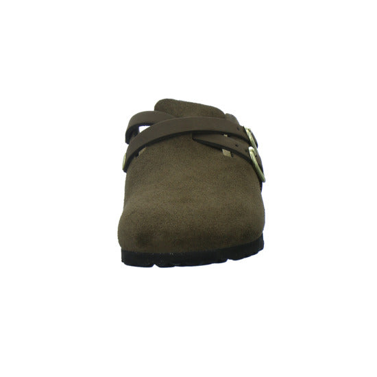 Birkenstock Pantoletten Damen Blair Velour Dunkelbraun