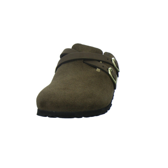 Birkenstock Pantoletten Damen Blair Velour Dunkelbraun