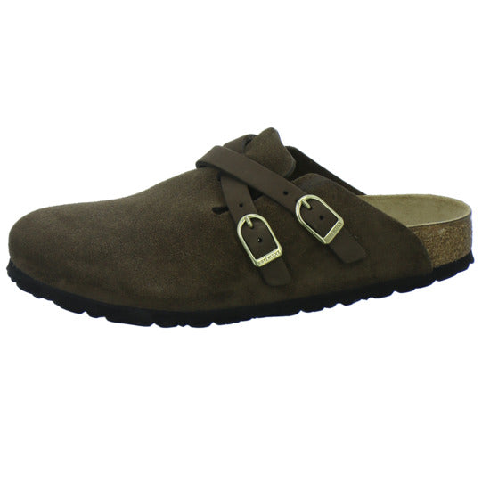 Birkenstock Pantoletten Damen Blair Velour Dunkelbraun