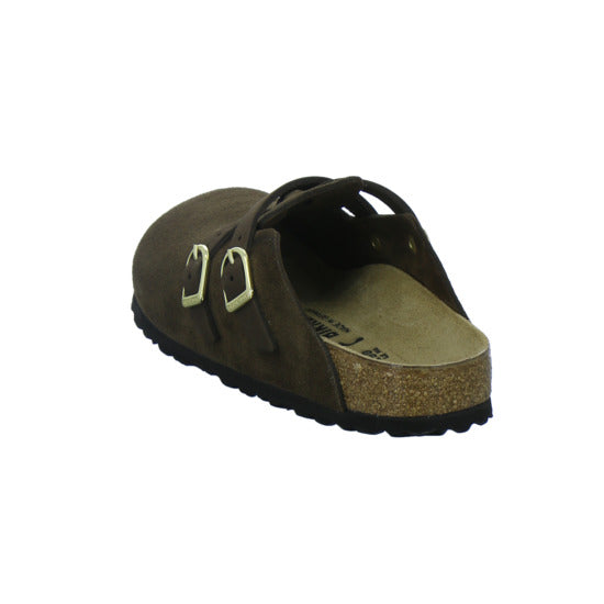 Birkenstock Pantoletten Damen Blair Velour Dunkelbraun