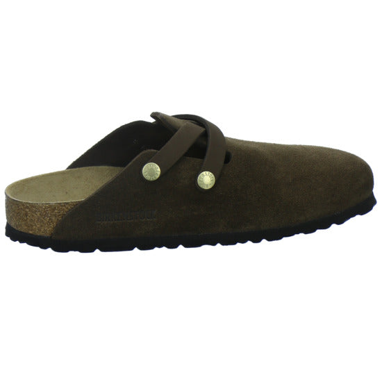 Birkenstock Pantoletten Damen Blair Velour Dunkelbraun