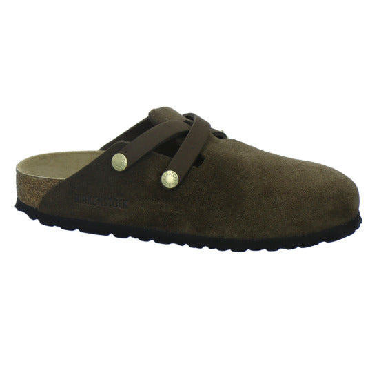 Birkenstock Pantoletten Damen Blair Velour Dunkelbraun