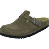 Birkenstock Pantoletten Damen Boston Velour Hellbraun