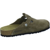 Birkenstock Pantoletten Damen Boston Velour Hellbraun