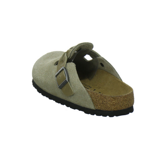 Birkenstock Boston Braided Pantoletten taupe - 360° Ansicht