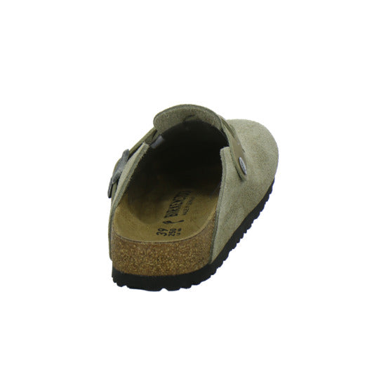 Birkenstock Boston Braided Pantoletten taupe - 360° Ansicht