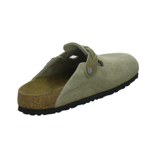 Birkenstock Boston Braided Pantoletten taupe - 360° Ansicht