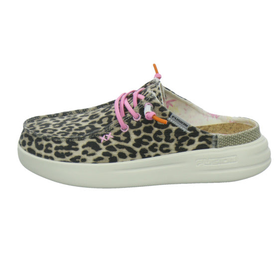 Fusion Pantoletten Damen animal