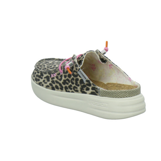 Fusion Pantoletten Damen animal