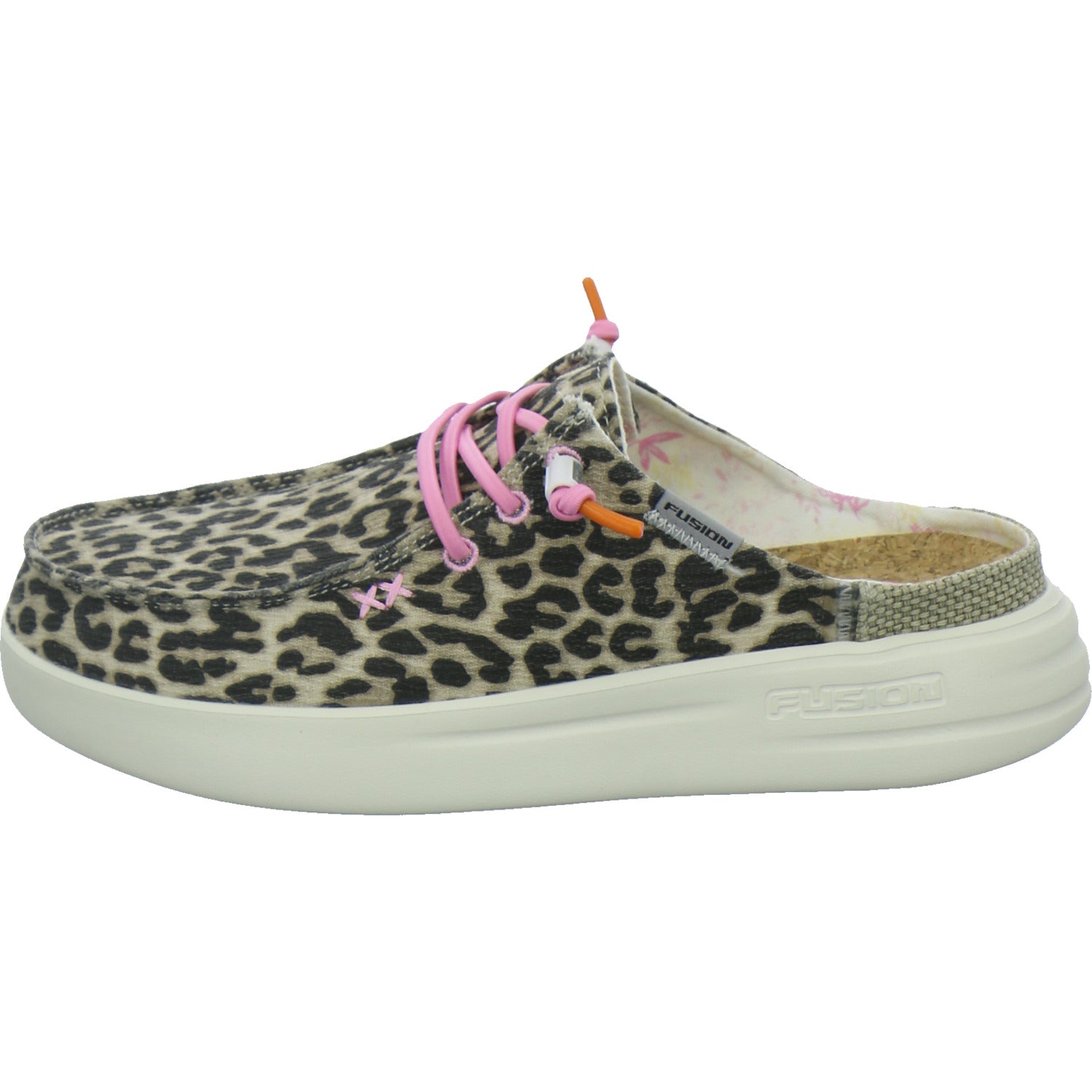 Fusion Pantoletten Damen animal
