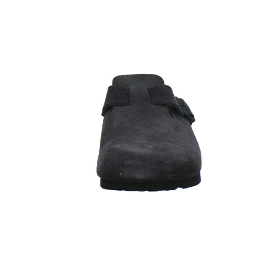 Birkenstock Boston Pantoletten Anthrazit - 360° Ansicht
