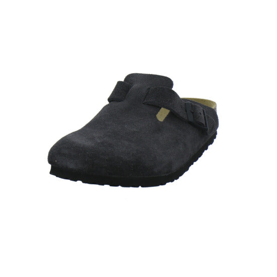 Birkenstock Boston Pantoletten Anthrazit - 360° Ansicht