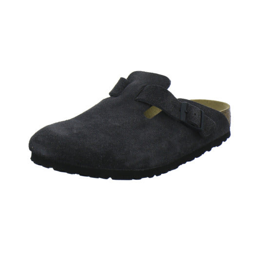 Birkenstock Boston Pantoletten Anthrazit - 360° Ansicht