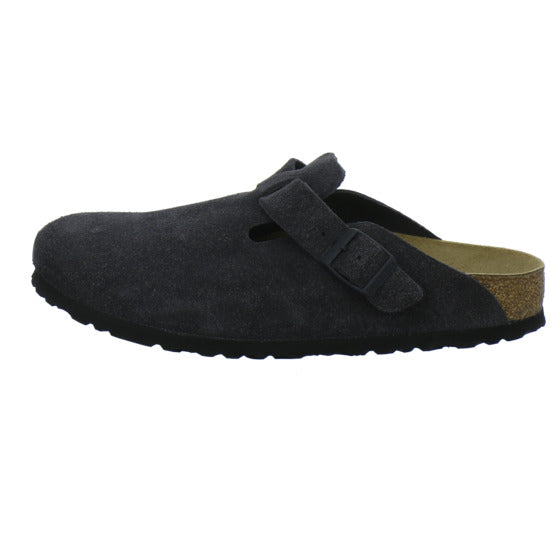 Birkenstock Boston Pantoletten Anthrazit - 360° Ansicht