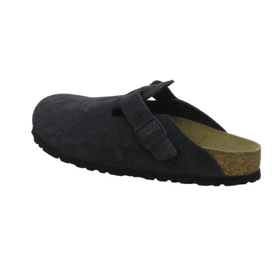 Birkenstock Boston Pantoletten Anthrazit - 360° Ansicht