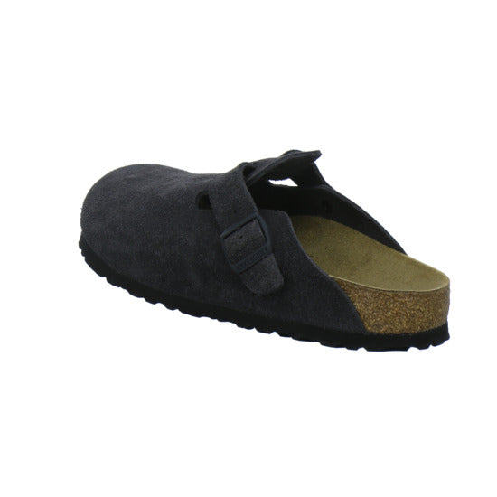 Birkenstock Boston Pantoletten Anthrazit - 360° Ansicht