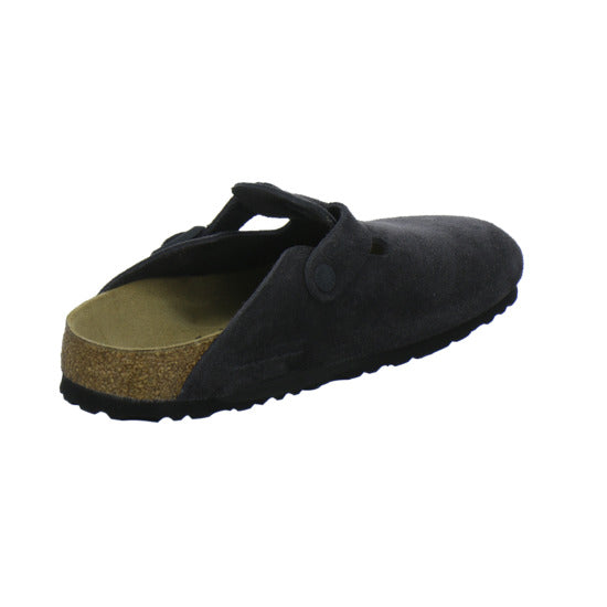 Birkenstock Boston Pantoletten Anthrazit - 360° Ansicht