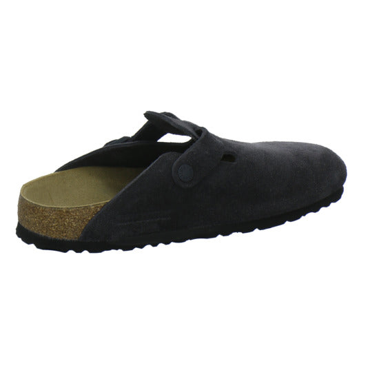 Birkenstock Boston Pantoletten Anthrazit - 360° Ansicht