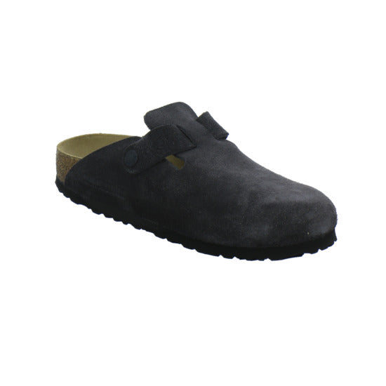 Birkenstock Boston Pantoletten Anthrazit - 360° Ansicht