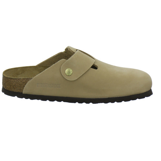 Birkenstock Boston Big Buckle Pantoletten Beige - 360° Ansicht