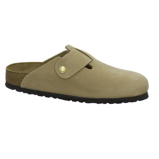 Birkenstock Boston Big Buckle Pantoletten Beige - 360° Ansicht