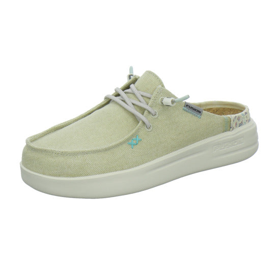 Fusion Pantoletten Beige