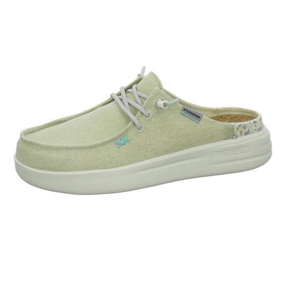 Fusion Pantoletten Beige