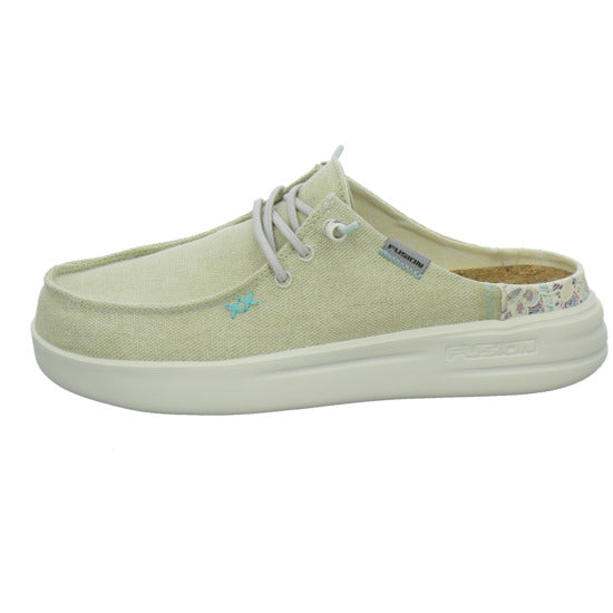 Fusion Pantoletten Beige