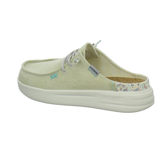 Fusion Pantoletten Beige