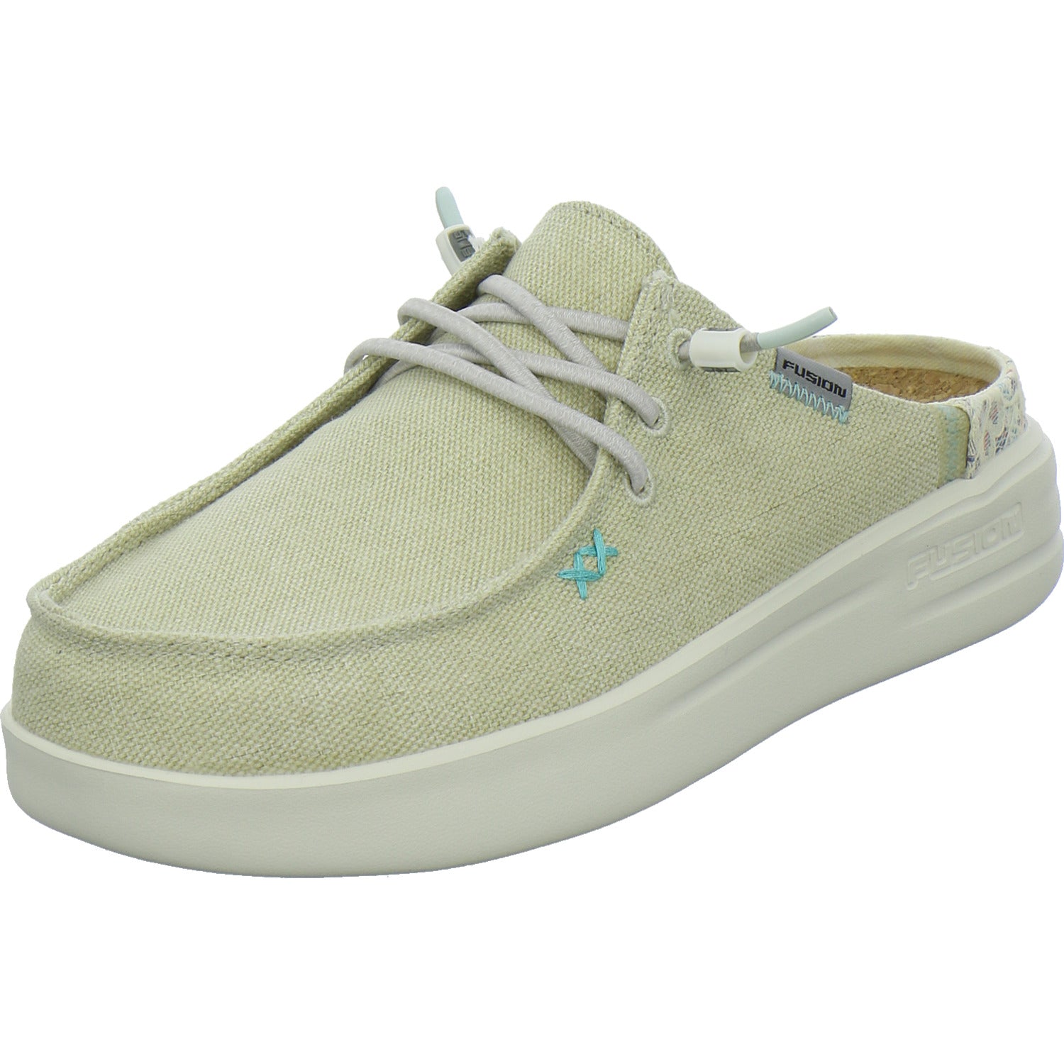 Fusion Pantoletten Beige