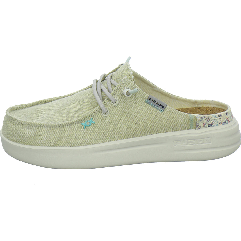 Fusion Pantoletten Beige
