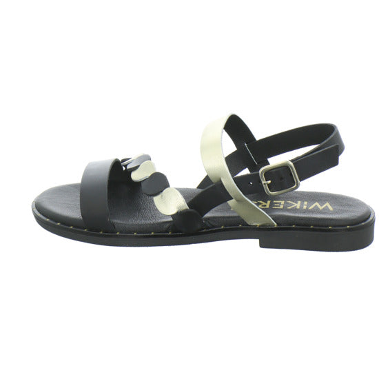 Wikers Sandaletten Schwarz-kombi