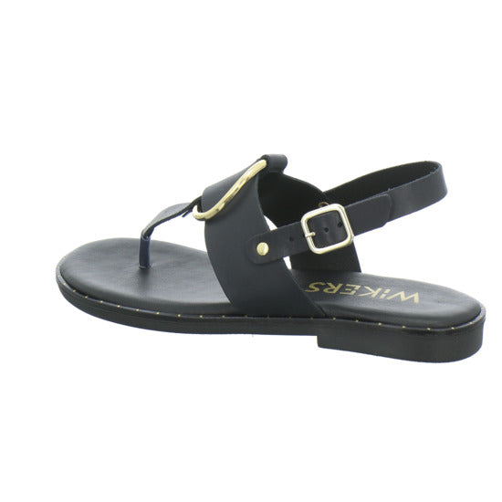 Wikers Sandaletten Schwarz-kombi