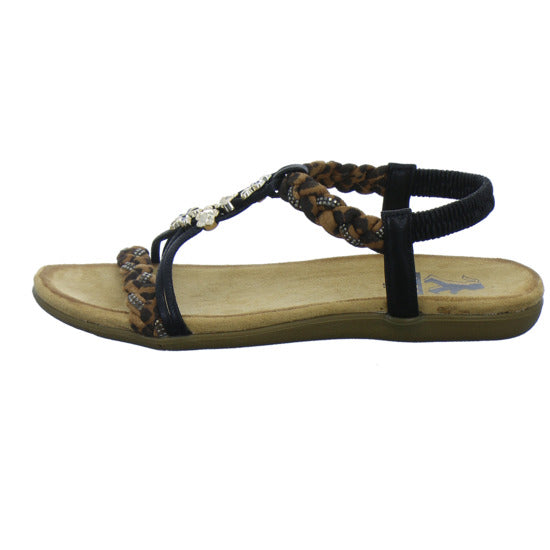 Cosmos Sandaletten Damen Schwarz-kombi