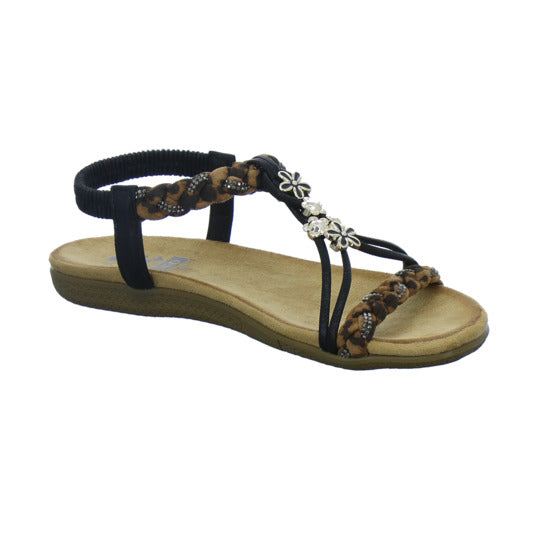 Cosmos Sandaletten Damen Schwarz-kombi