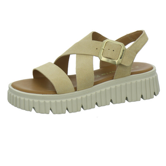 Tamaris Sandaletten Beige - 360° Ansicht